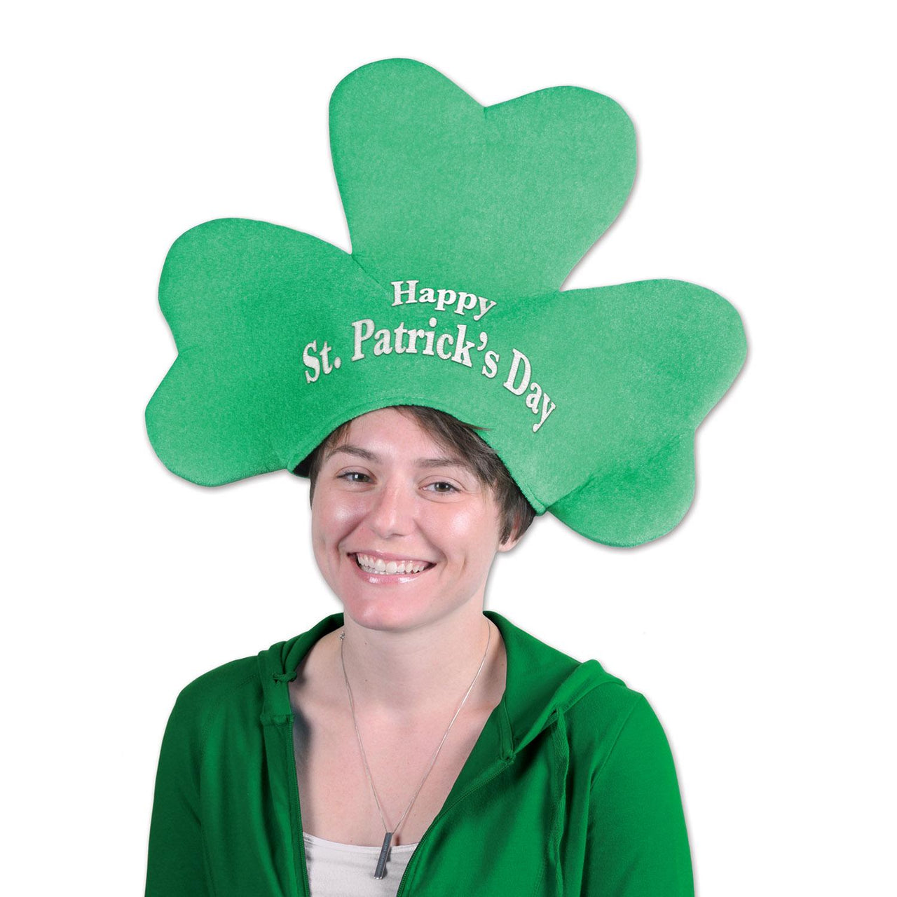 Beistle Plush St Patrick's Day Shamrock Hat