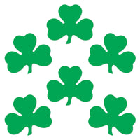 St. Patrick's Day Packaged Printed Shamrock Cutouts (144/Case)