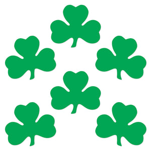 St. Patrick's Day Packaged Printed Shamrock Cutouts (144/Case)