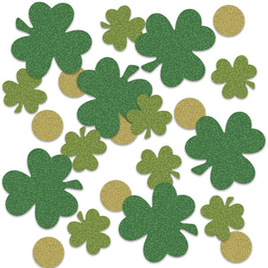 St. Patrick's Day Shamrock & Coin Deluxe Sparkle Confetti (0.5 Oz/Pkg)