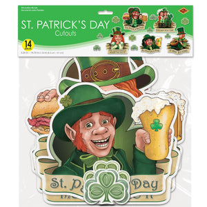 Bulk St Patrick's Day Cutouts (Case of 168) by Beistle