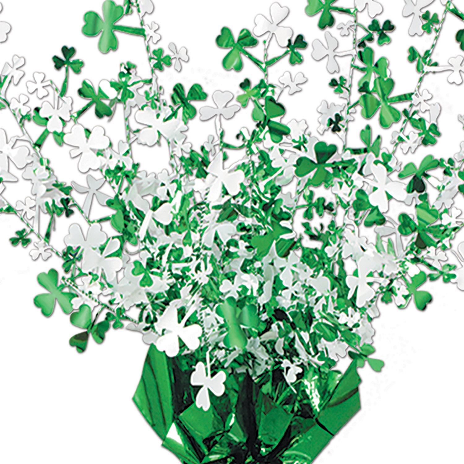 St. Patrick's Day Shamrock Gleam 'N Burst Centerpiece