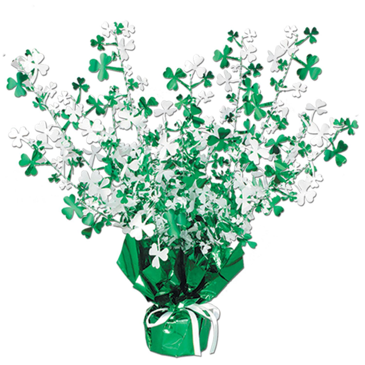 St. Patrick's Day Shamrock Gleam 'N Burst Centerpiece
