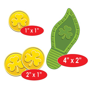 Bulk Leprechaun Footprints & Coins PNP (12 Pkgs Per Case) by Beistle