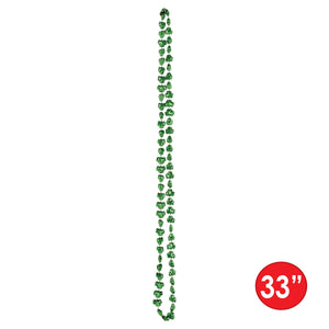 Bulk Mini Shamrock Bead Necklaces (12 Pkgs Per Case) by Beistle