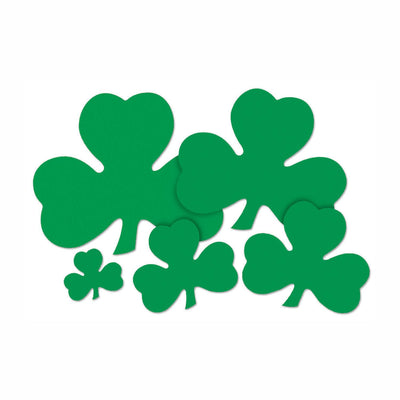 16" Beistle St. Patrick's Day Printed Shamrock Cutout