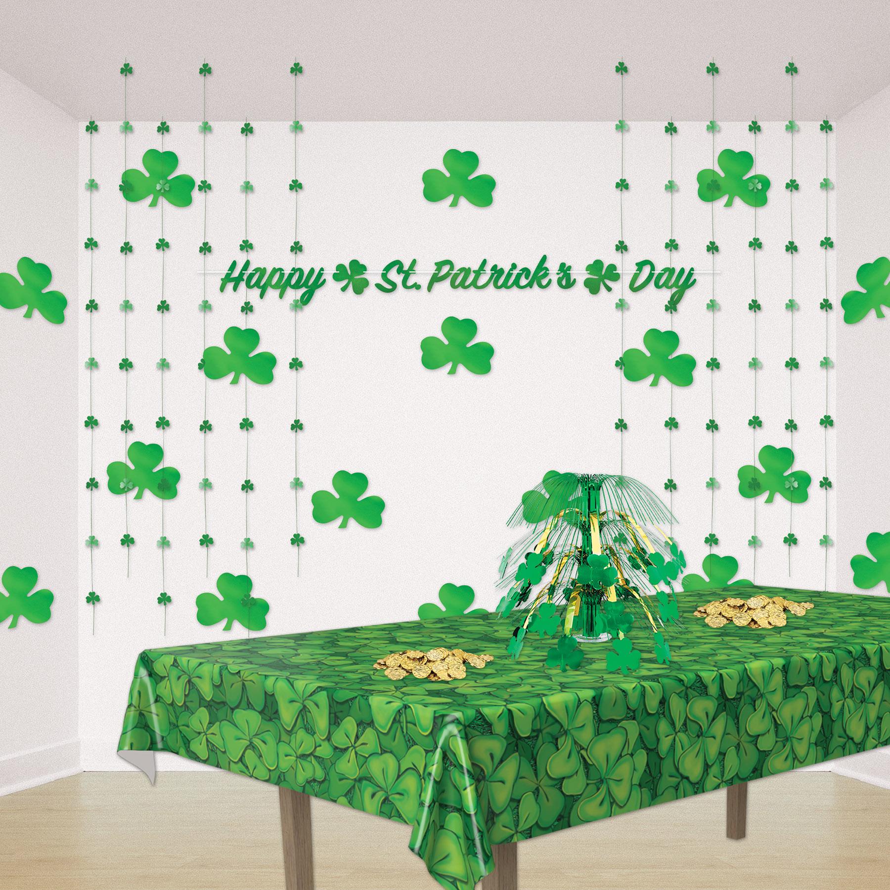 St. Patrick's Day Packaged Printed Shamrock Cutouts (10/Pkg)
