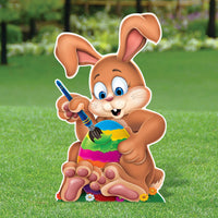 Bulk Plastic Jumbo Easter Bunny Yard Sign (Case of 2) by Beistle