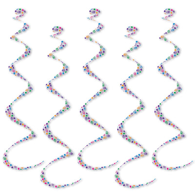 Beistle Printed Easter Egg Twirly Whirlys (5/Pkg)