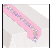 Beistle Easter Egg Fabric Table Runner