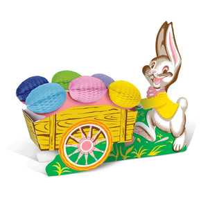 Beistle Vintage Easter Bunny with Cart