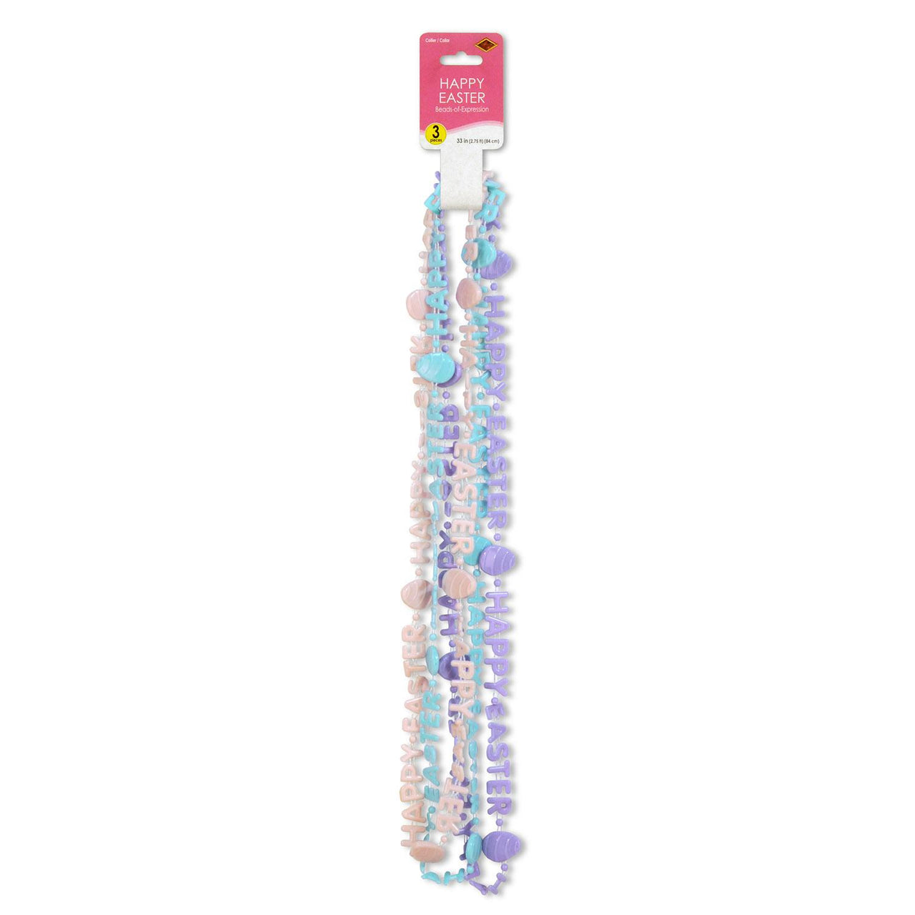 Bulk Happy Easter Bead Necklaces (Case of 36) by Beistle