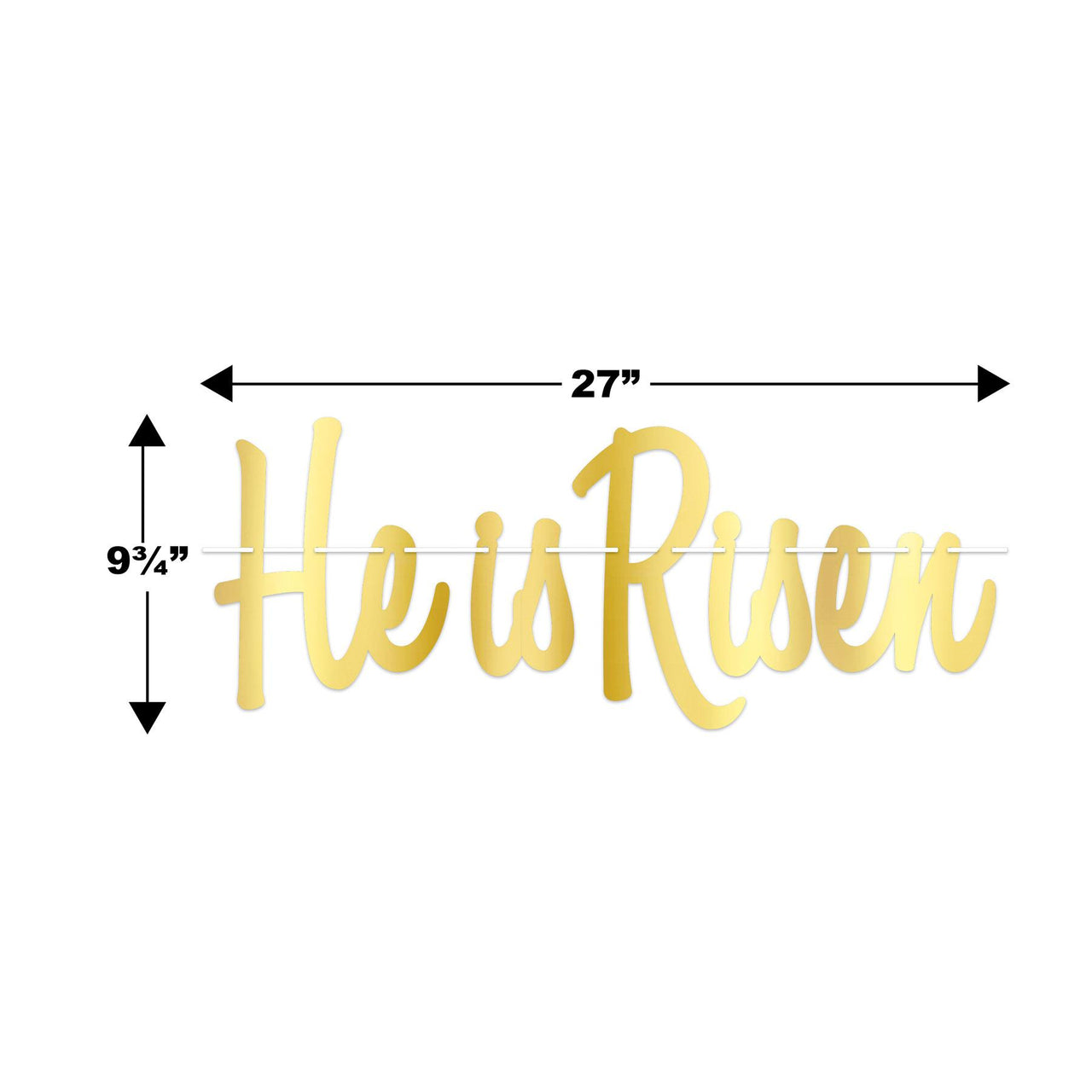 Beistle Foil He Is Risen Streamer