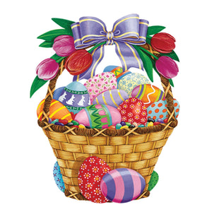 Bulk Easter Party Bunny, Basket & Egg Stickers (48 Sheets per Case) by Beistle