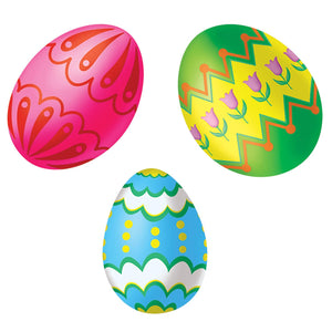 Bulk Easter Party Color Bright Egg Stickers (48 Sheets per Case) by Beistle