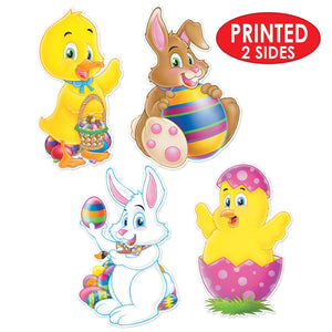 Bulk Easter Cutout Decorations (Case of 48) by Beistle