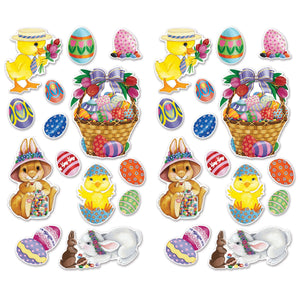 Beistle Easter Basket & Friends Cutouts (12 packs) - Easter Party Supplies