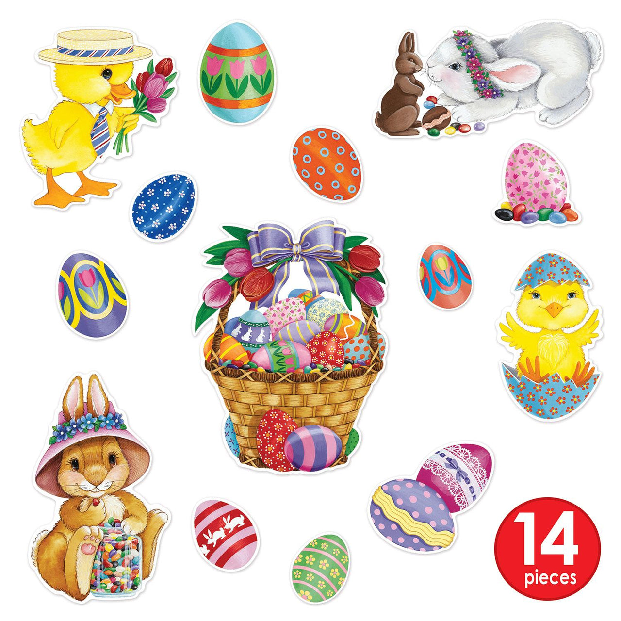 Bulk Easter Trimorama Kit 36 Pieces (1 kit/case) by Beistle