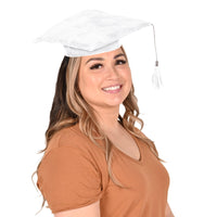 Graduation Party Supplies - Plush Graduate Cap - white