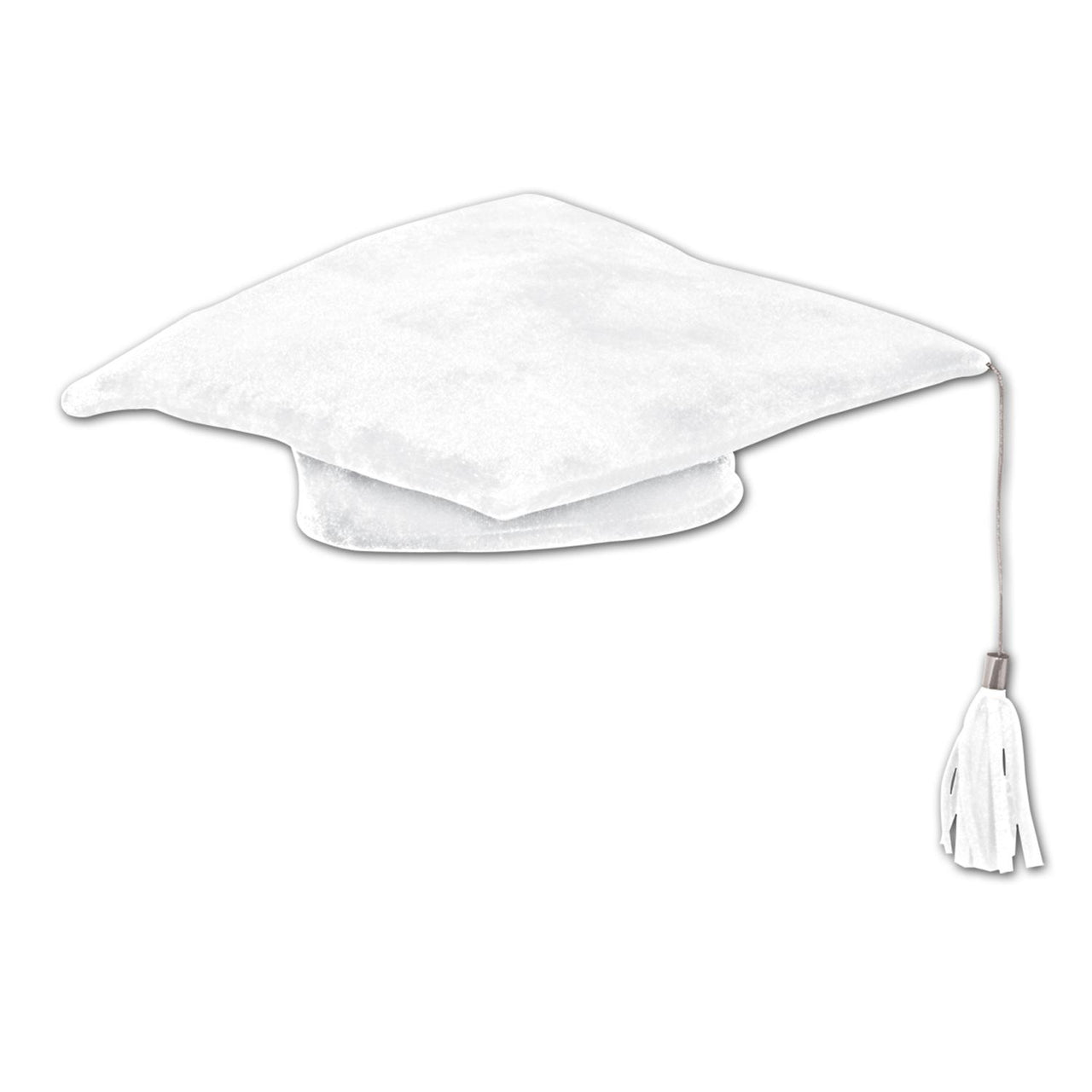 Beistle Plush Graduate Graduation Party Cap- White