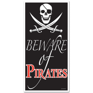 Beistle Beware Of Pirates Party Door Cover
