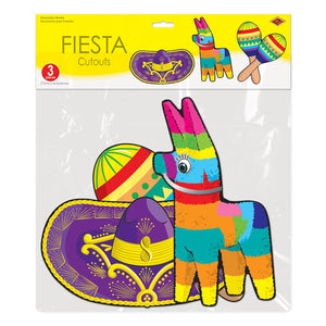 Bulk Cinco de Mayo Party Fiesta Cutouts (Case of 36) by Beistle