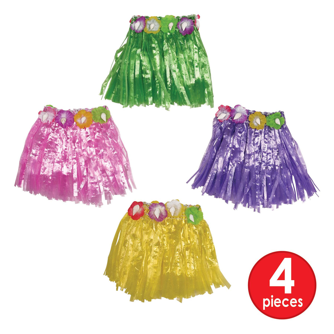 Luau Party Supplies - Drink Hula Skirts, assorted colors 