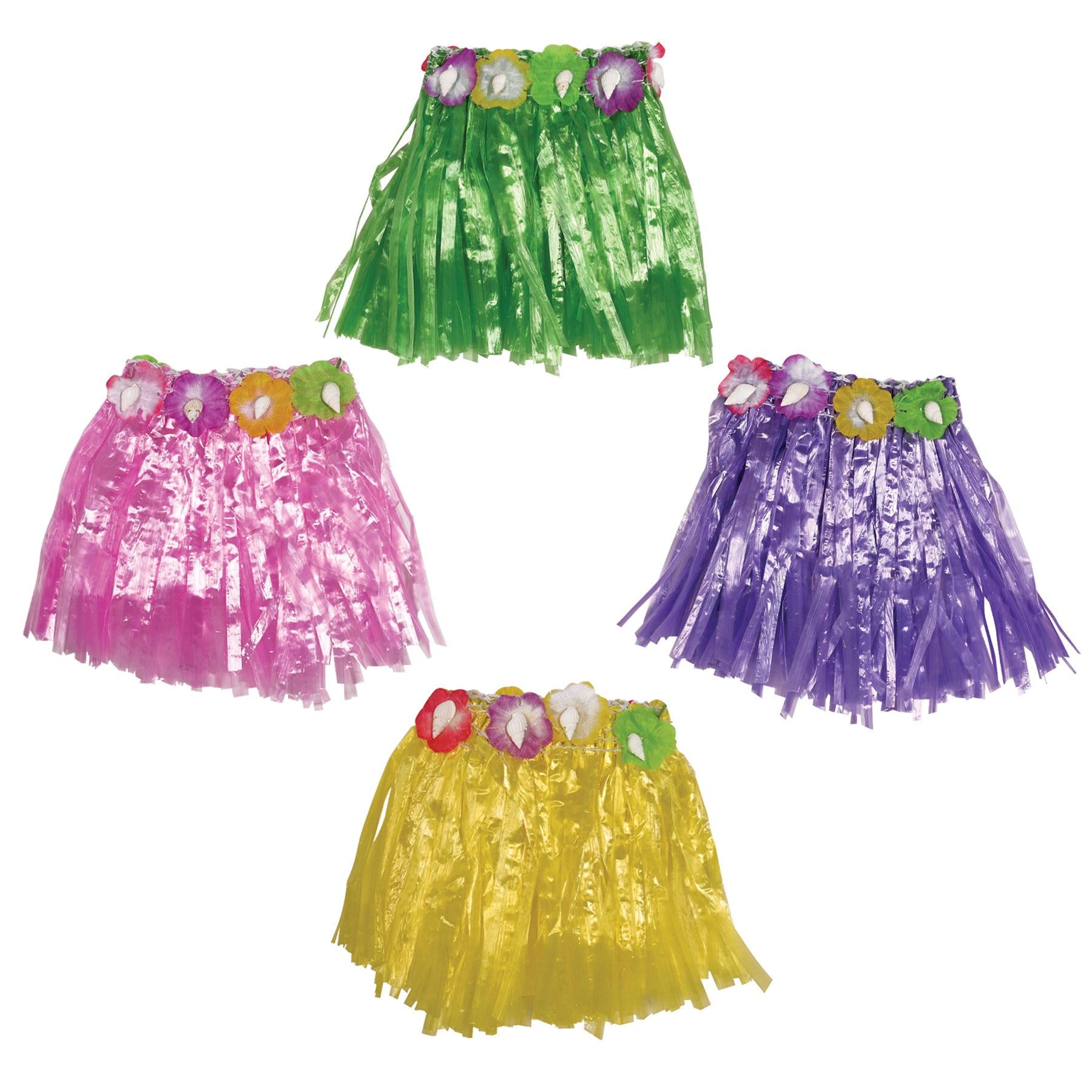 Beistle Luau Party Drink Hula Skirts (4/Pkg)