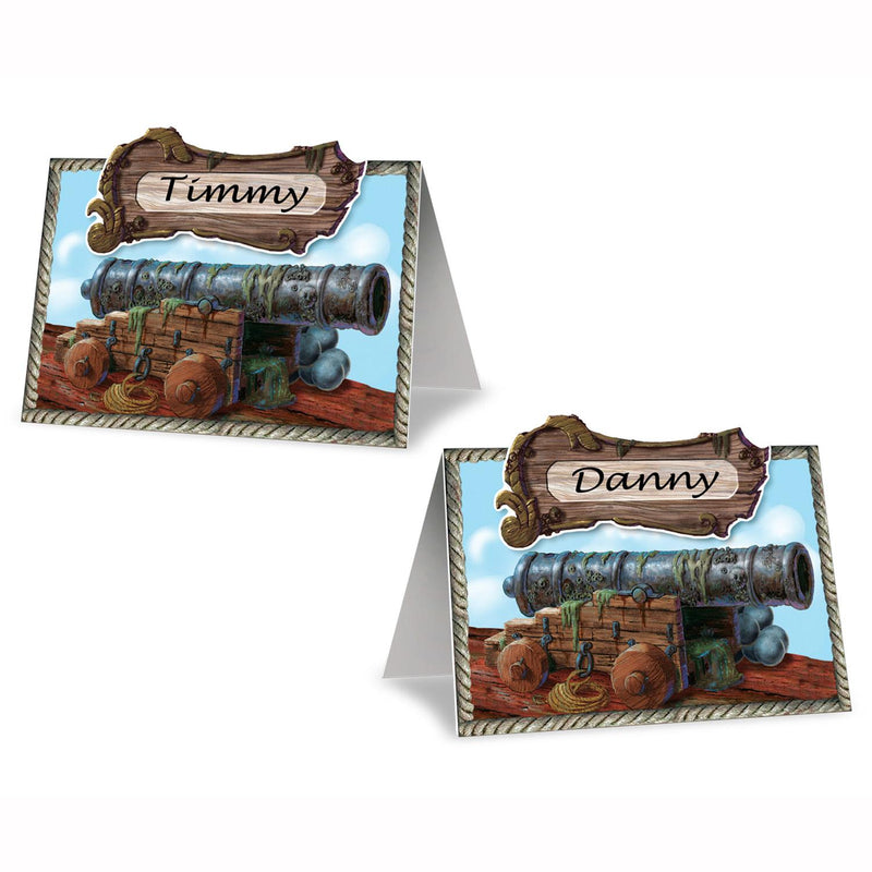 Beistle Pirate Cannon Party Place Cards (8/Pkg)