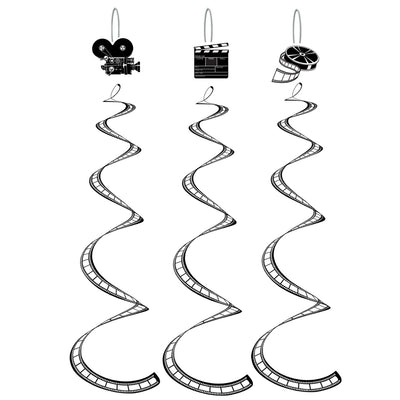 Beistle Printed Filmstrip Party Whirls (3/Pkg)