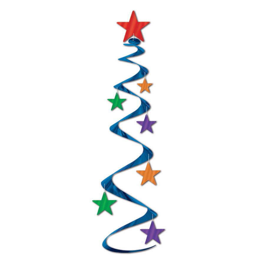 Beistle Star Whirls Party multi-color (3/Pkg)