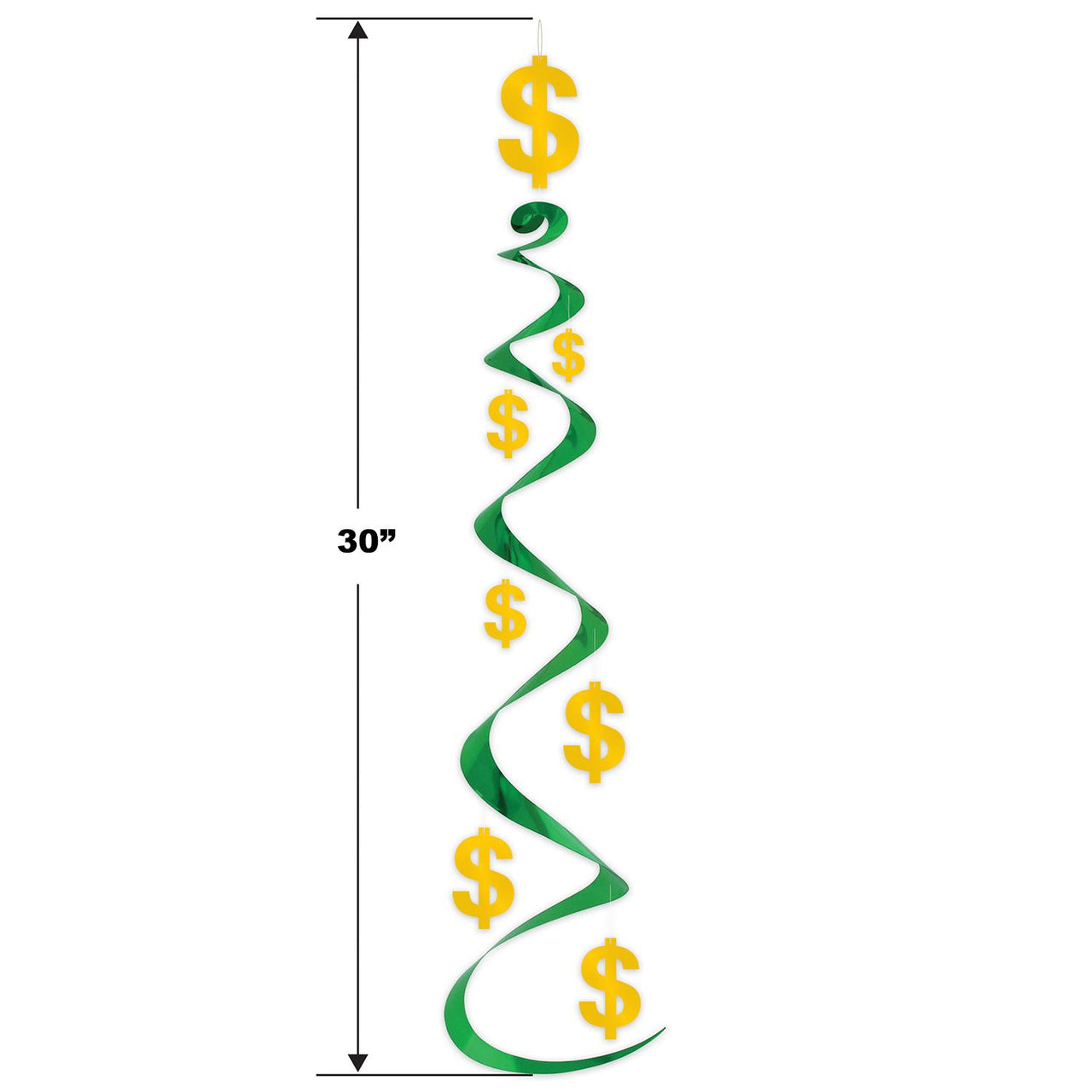 Bulk Casino Party ''$'' Whirls (Case of 18) by Beistle