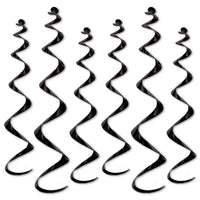 Beistle Twirly Party Whirlys black (6/Pkg)