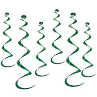 Beistle Twirly Party Whirlys green (6/Pkg)