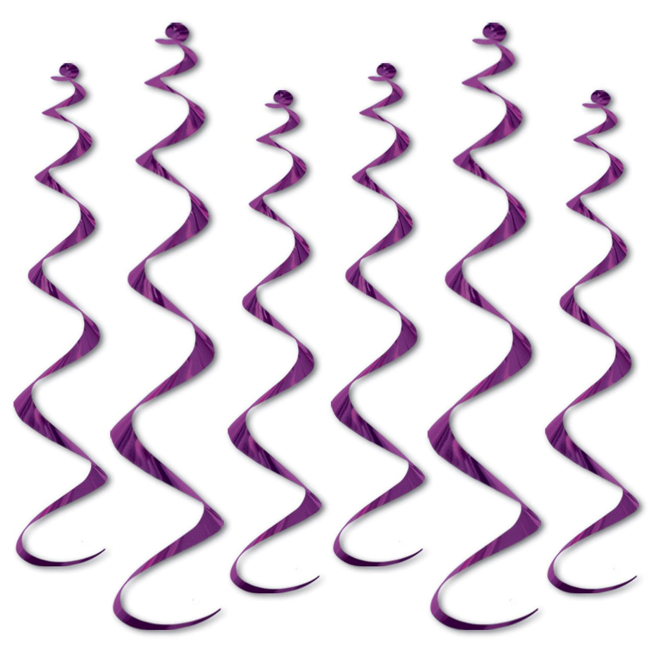 Beistle Twirly Party Whirlys purple (6/Pkg)
