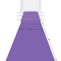 Bulk Purple Carpet Poly Runner (Case of 6) by Beistle