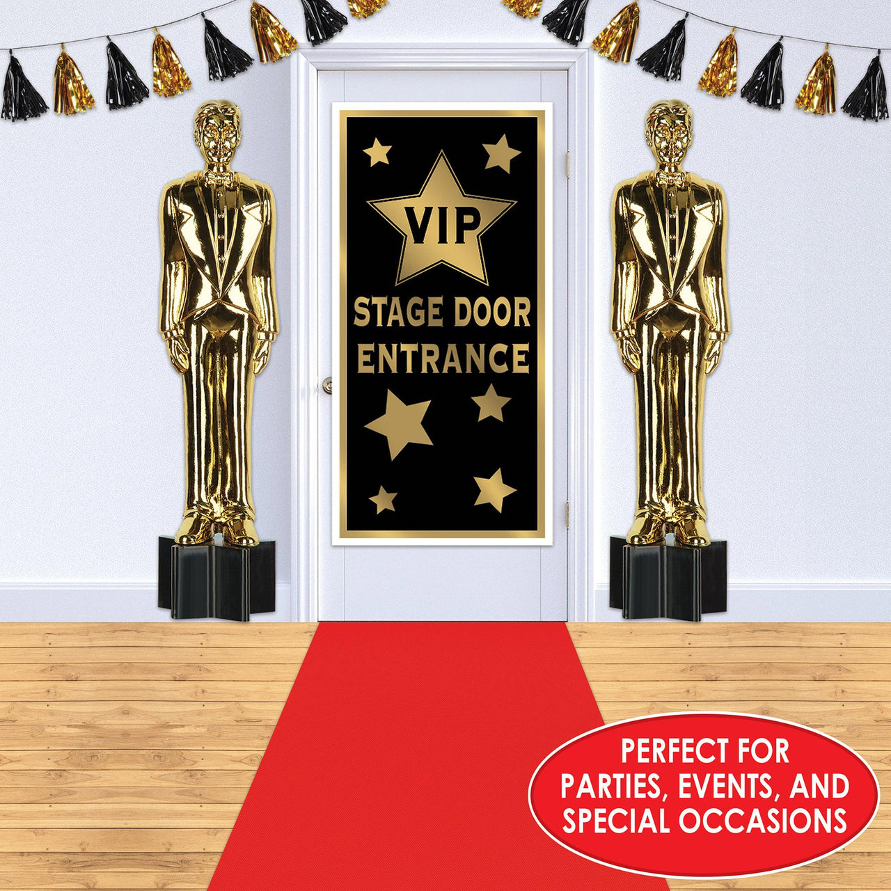 Bulk Awards Night Red Poly Carpet Runner (Case of 6) by Beistle