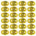 Mardi Gras Party Supplies - Metallic Half Mask - gold