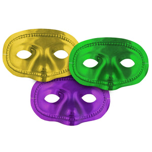 Beistle Mardi Gras Metallic Half Masks