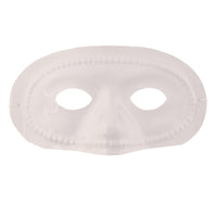 Beistle Mardi Gras White Half Mask