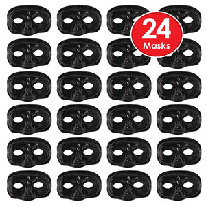 Mardi Gras Party Supplies - Black Half Mask