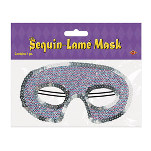 Sequin-Lame Half Masks - assorted colors