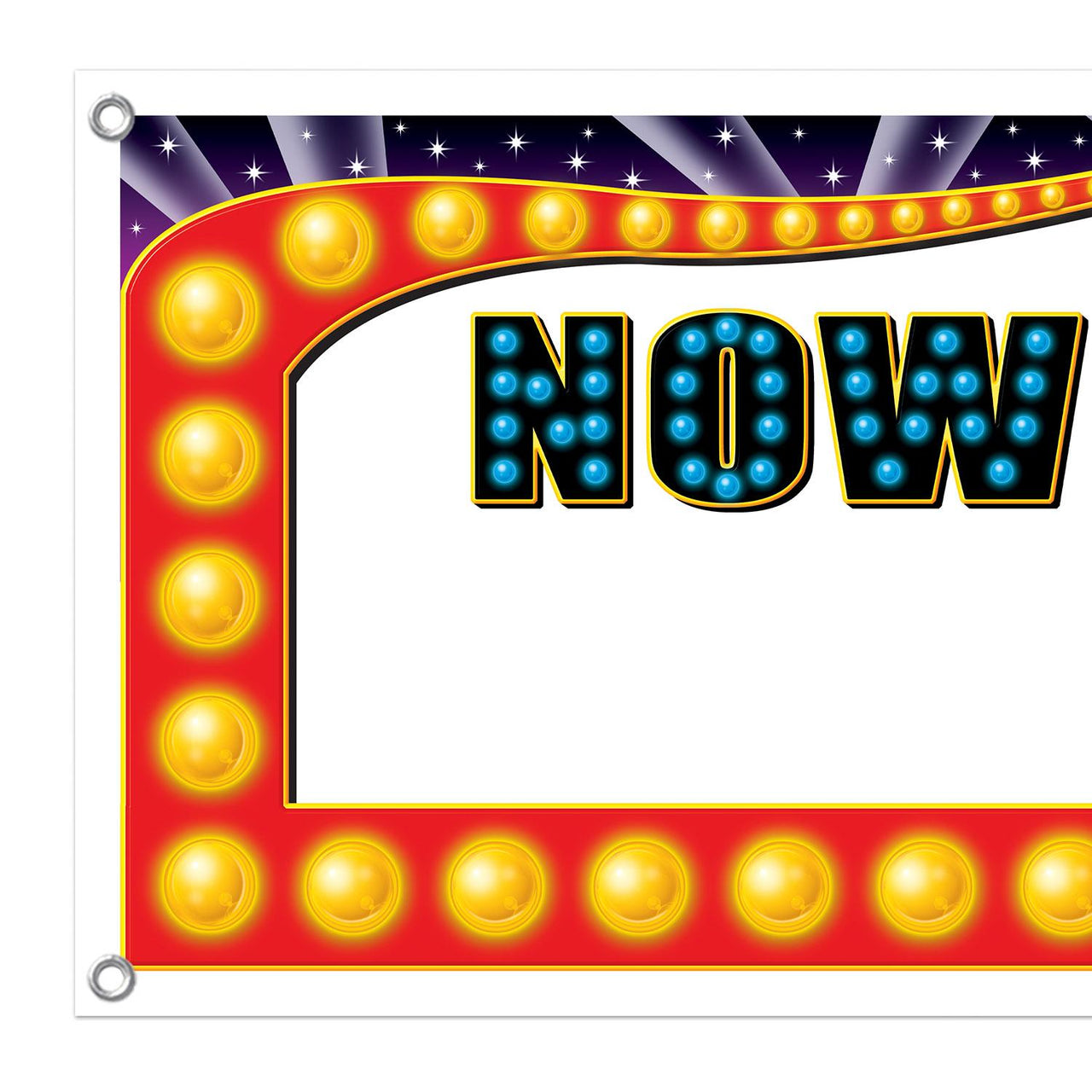 Bulk Now Showing 'Blank' Sign Banner (Case of 12) by Beistle