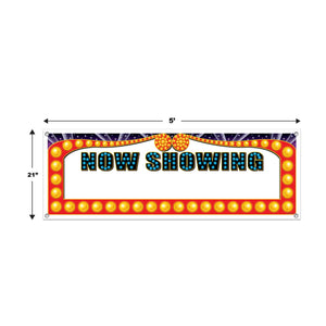 Bulk Now Showing 'Blank' Sign Banner (Case of 12) by Beistle