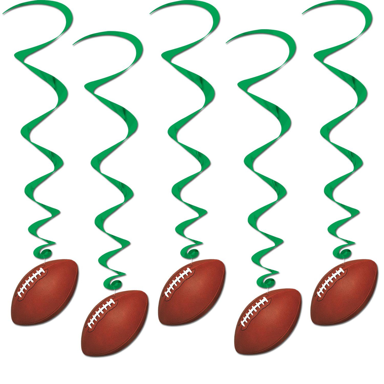 Beistle Football Party Whirls (5/Pkg)
