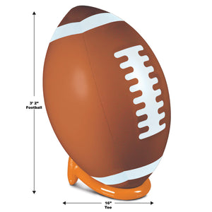 Bulk Football Party Inflatable Football & Tee Set by Beistle