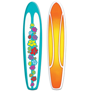 Beistle Luau Party Jointed Surfboard Decorations