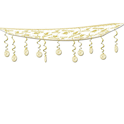 Beistle 50th Anniversary Ceiling Decor