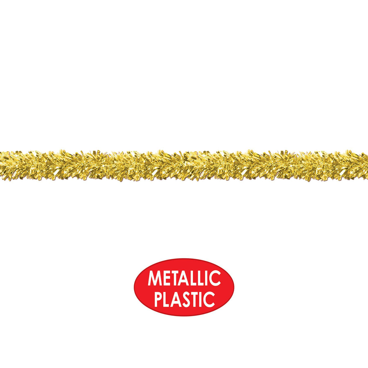 Fire Resistant Gleam 'N Fest Festooning Garland - gold