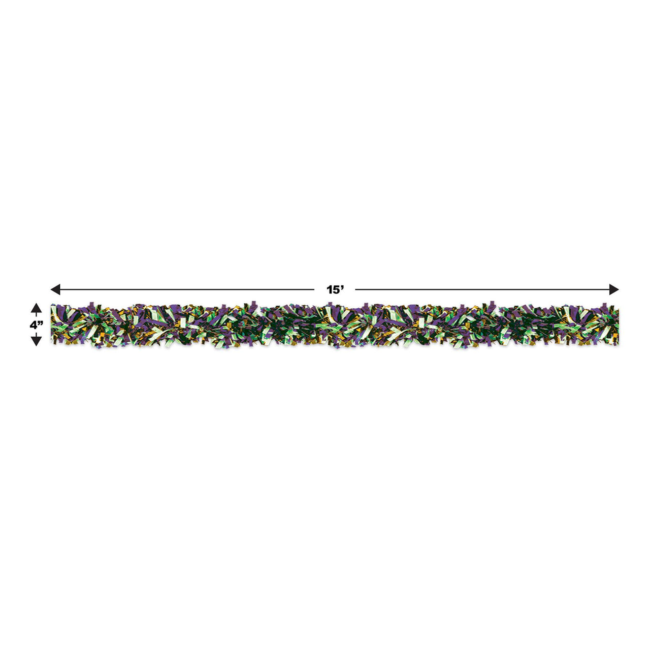 Bulk Gold, Green, Purple Festooning Garland (Case of 12) by Beistle